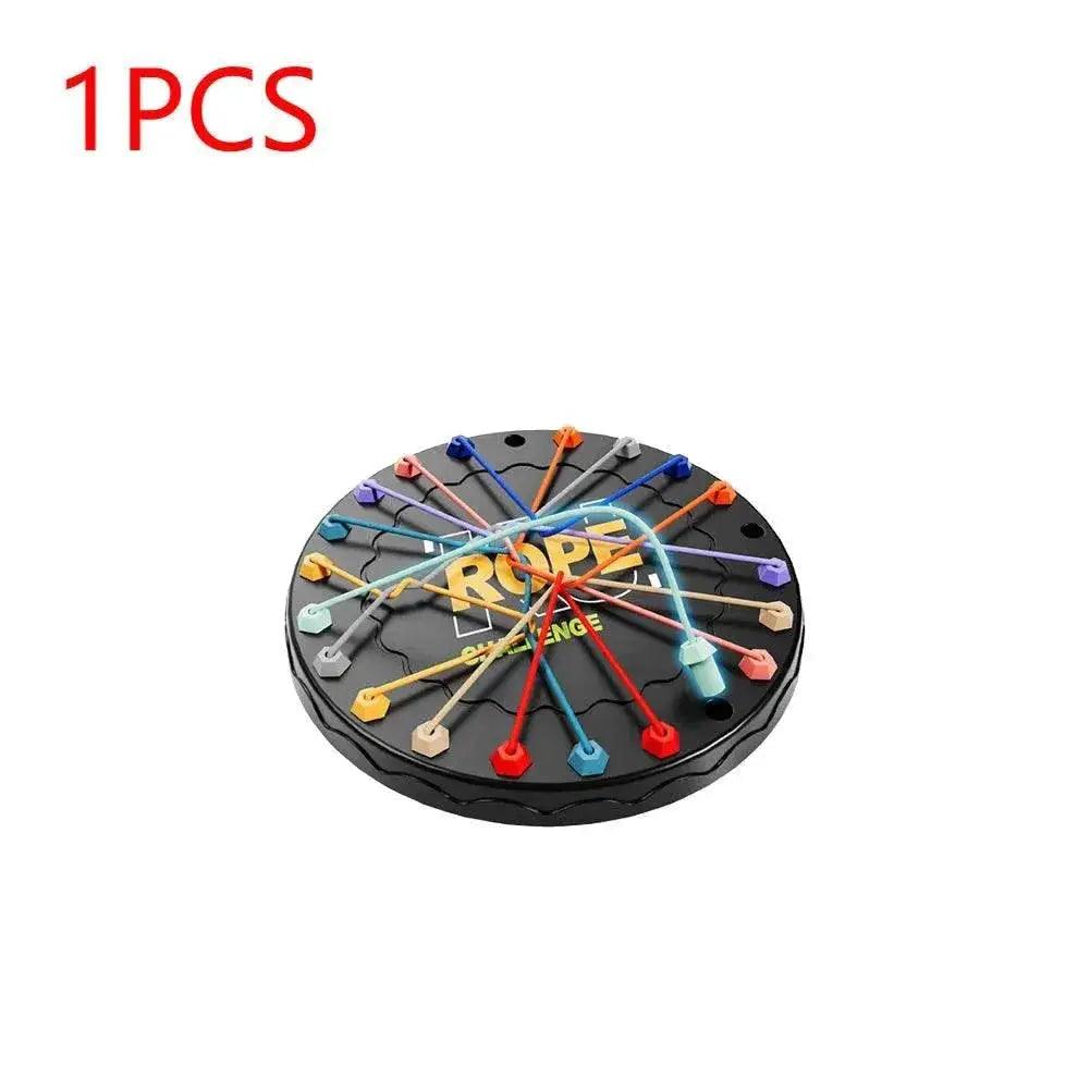  Kid Rope Knots Puzzle Social Board Game Color Line Twisted Connected Ropes Sorting Logic Thinking Challenge Strategy Table Game -  ToylandEU™