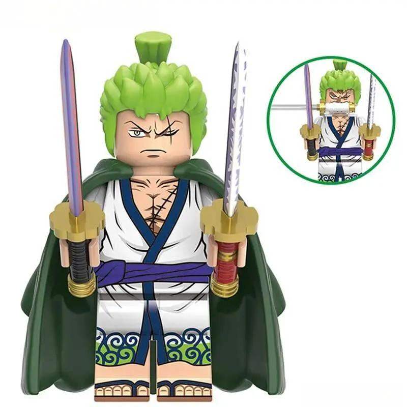Roronoa Zoro ONE PIECE Anime Lego Minifigures custom toys 2 - Minifigure Toys