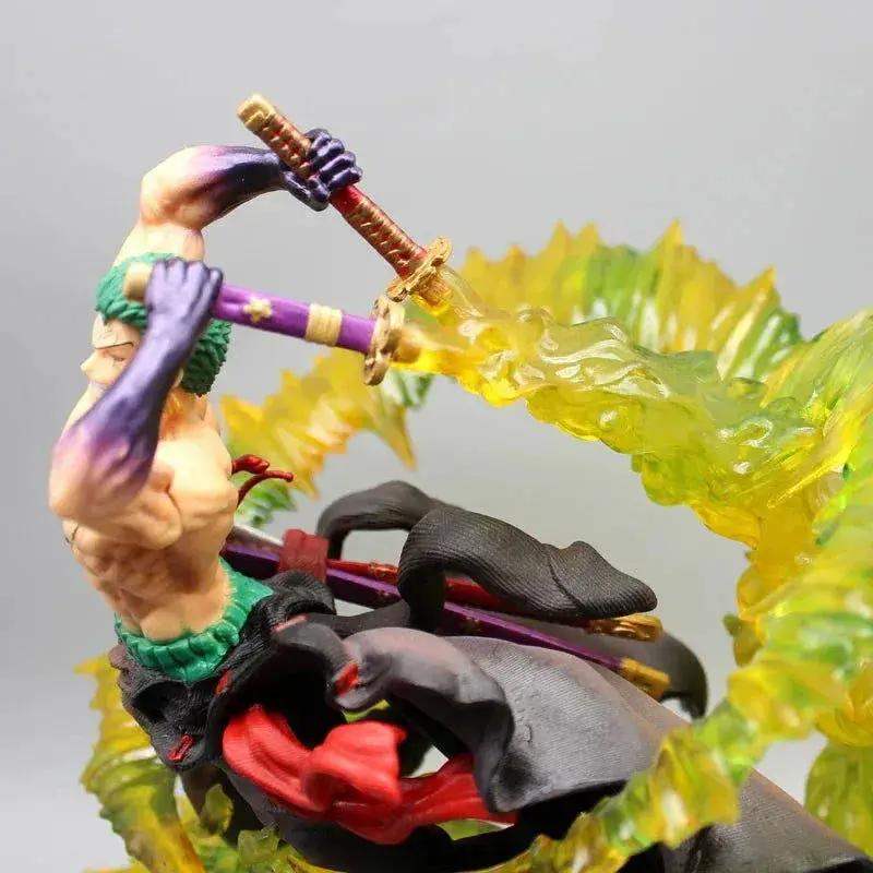 Zoro Santoryu Armament Haki LED One Piece Figure Collectible - ToylandEU