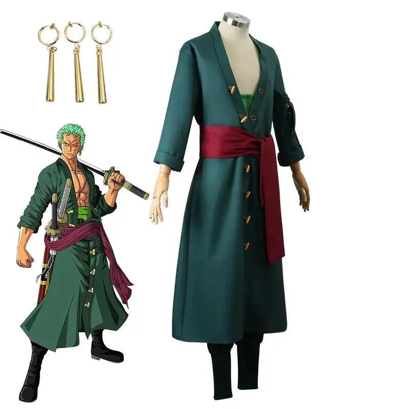  Roronoa Zoro cosplay One Piece Unisex Costume Set Wig -  ToylandEU™