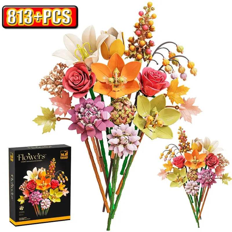  Lego Compatible Rose Bouquet Building Blocks Gift Idea -  ToylandEU™