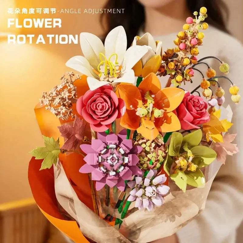  Lego Compatible Rose Bouquet Building Blocks Gift Idea -  ToylandEU™