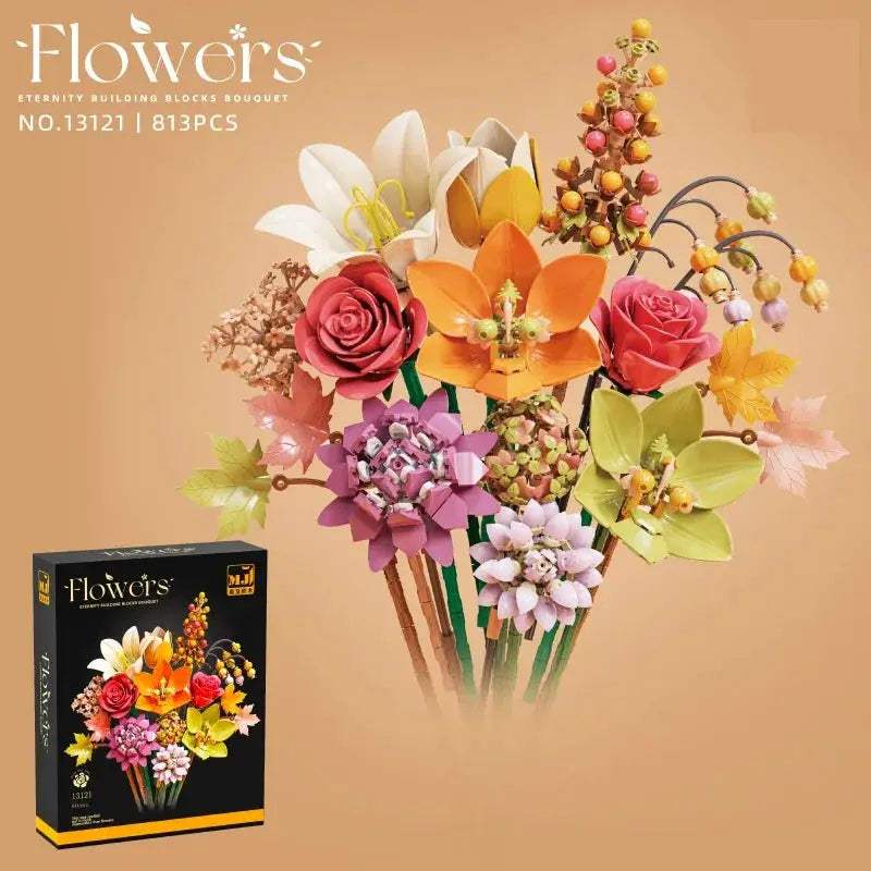  Lego Compatible Rose Bouquet Building Blocks Gift Idea -  ToylandEU™