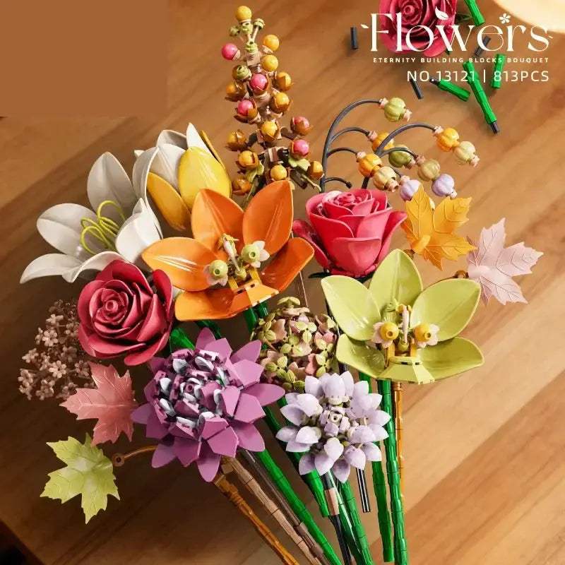  Lego Compatible Rose Bouquet Building Blocks Gift Idea -  ToylandEU™