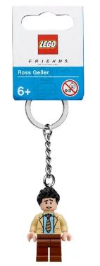 LEGO® Ideas Ross Key Chain | Friends Sitcom Character Keyring | Ages 6+