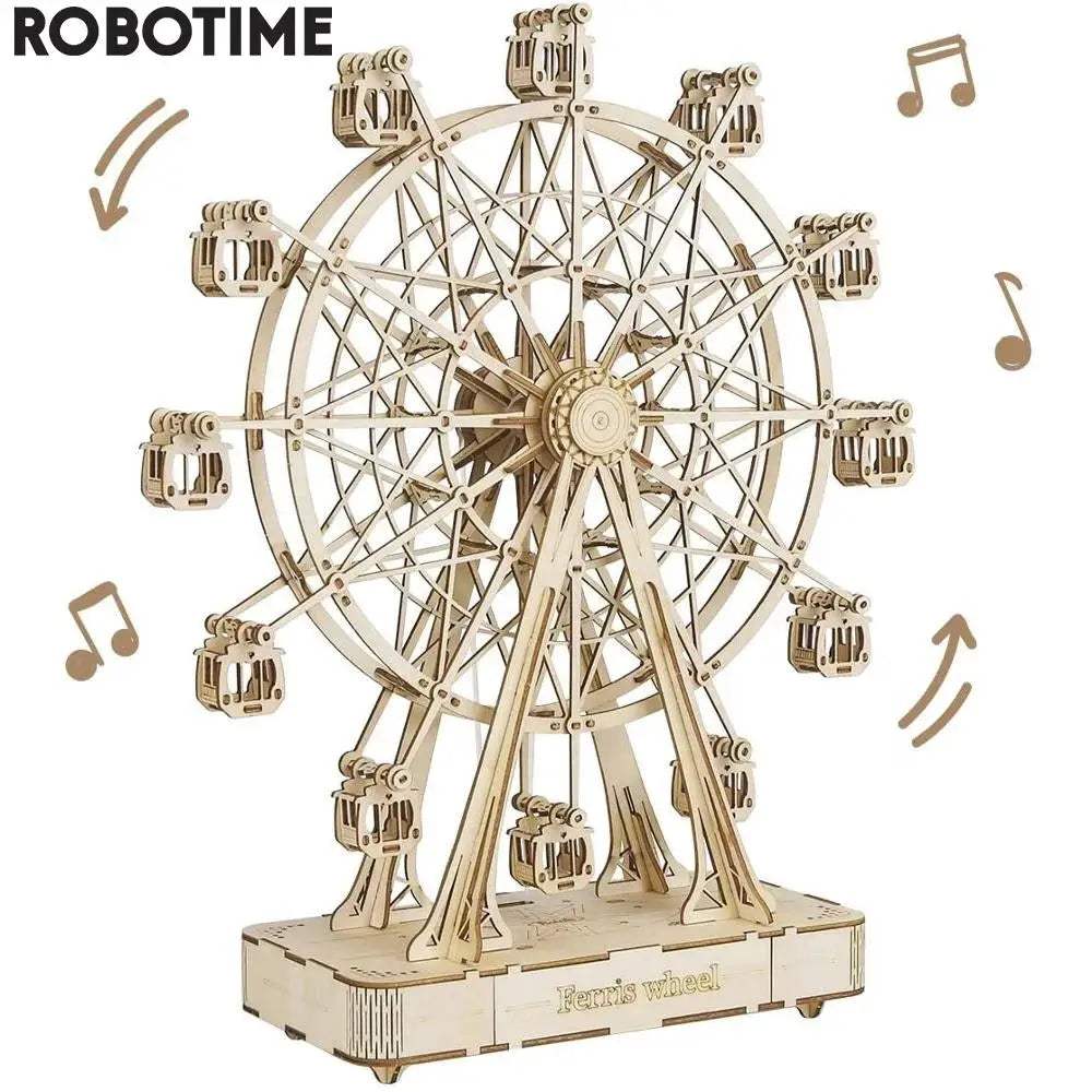  Rotatable 3D Ferris Wheel Wooden Model Kit CE Certified -  ToylandEU™