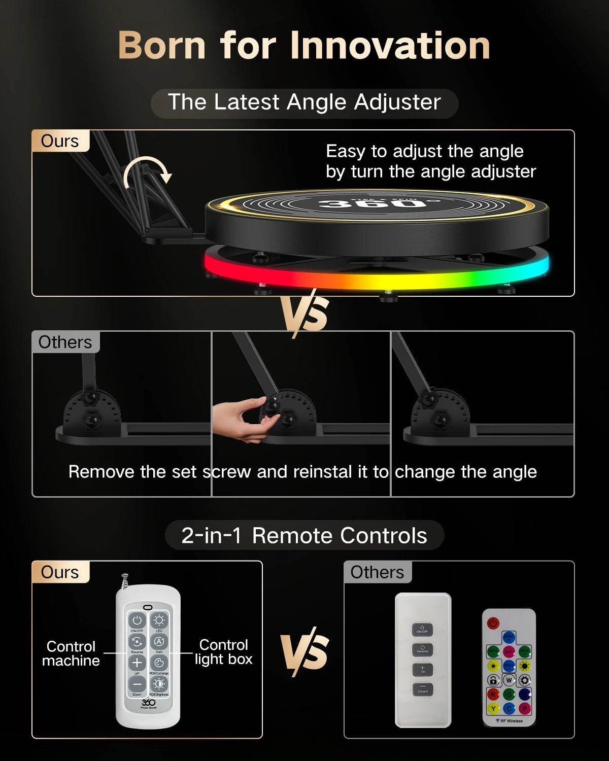 Rotating 360 Photo Booth Machine for Video App Control - ToylandEU