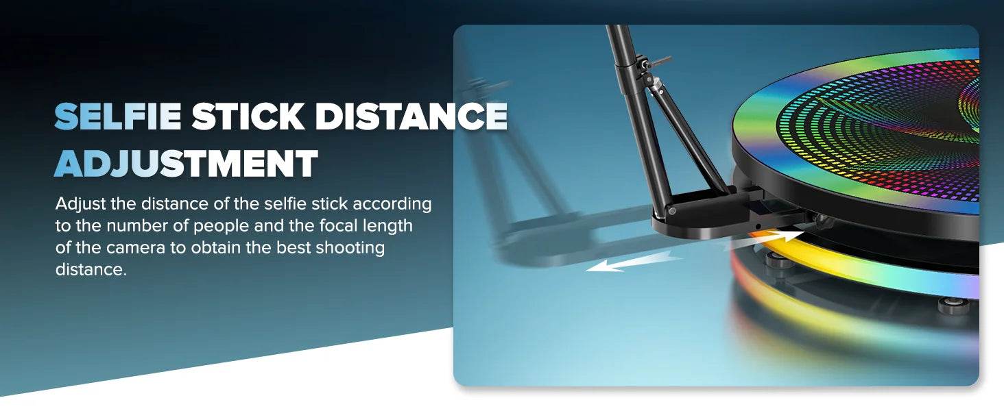 Rotating 360 Photo Booth Machine for Video App Control - ToylandEU