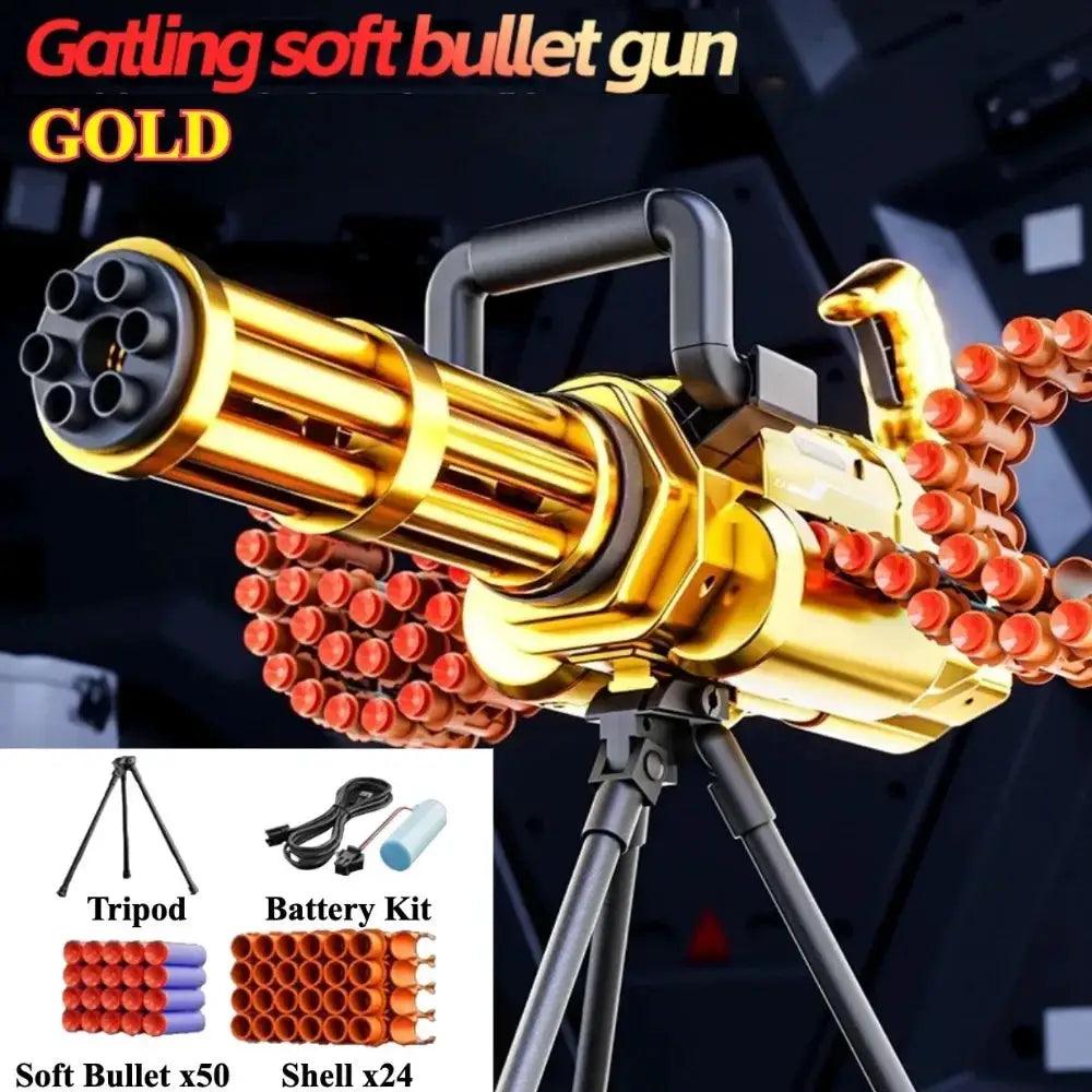  Rotating Gatling Soft Bullet Toy Gun Automatic Mode -  ToylandEU™