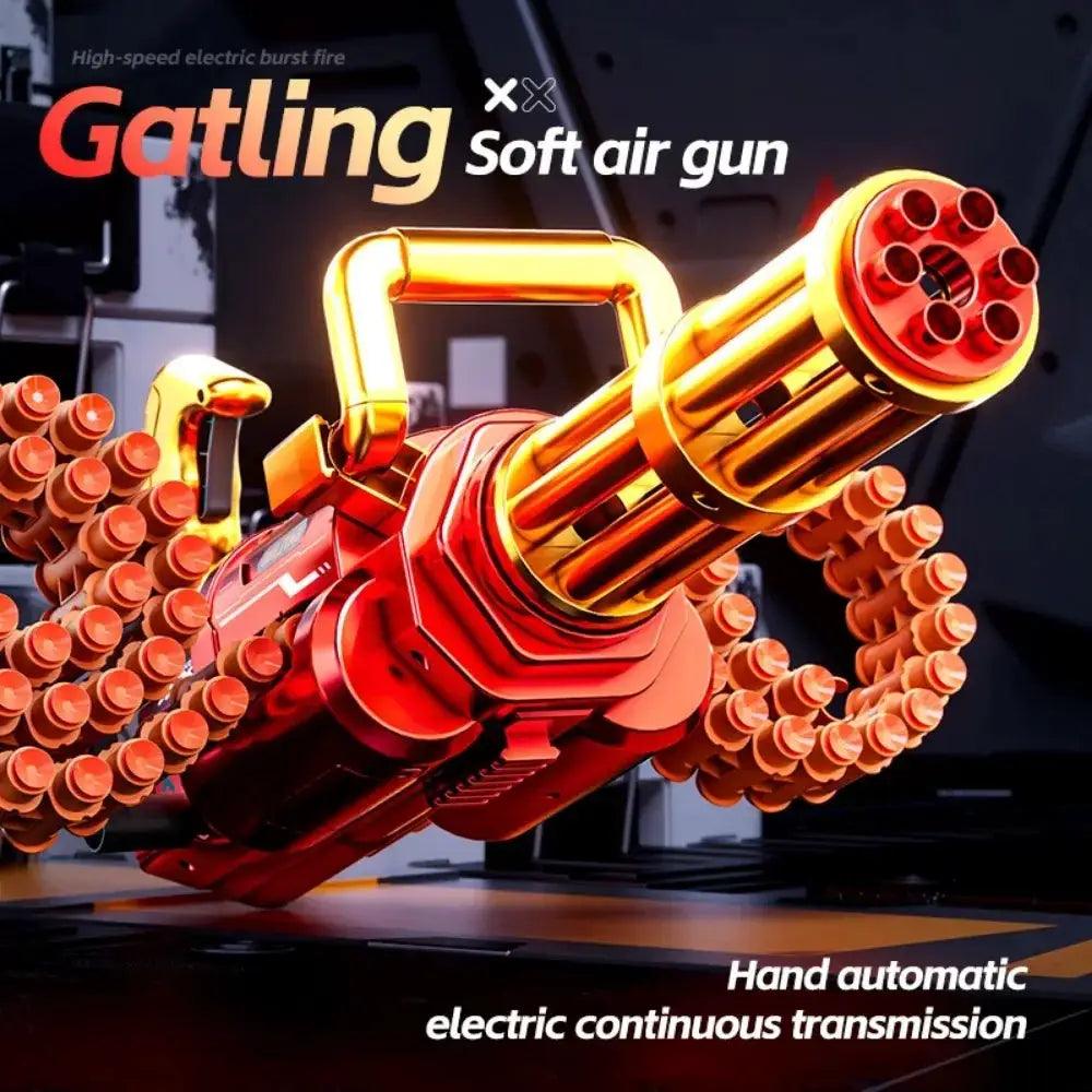  Rotating Gatling Soft Bullet Toy Gun Automatic Mode -  ToylandEU™