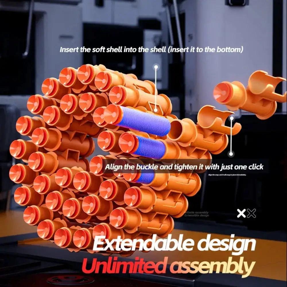  Rotating Gatling Soft Bullet Toy Gun Automatic Mode -  ToylandEU™