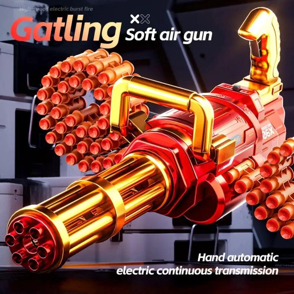  Rotating Gatling Soft Bullet Toy Gun Automatic Mode -  ToylandEU™