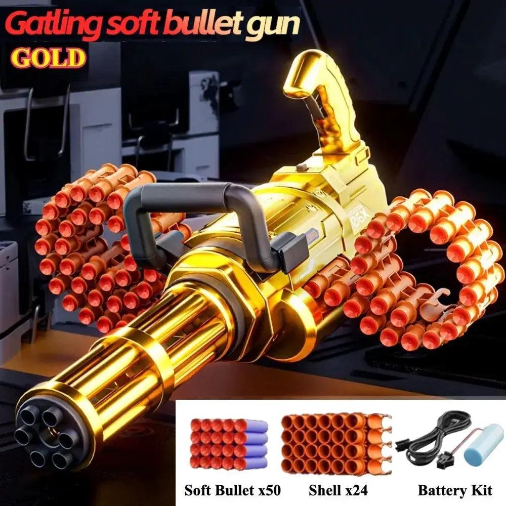  Rotating Gatling Soft Bullet Toy Gun Automatic Mode -  ToylandEU™