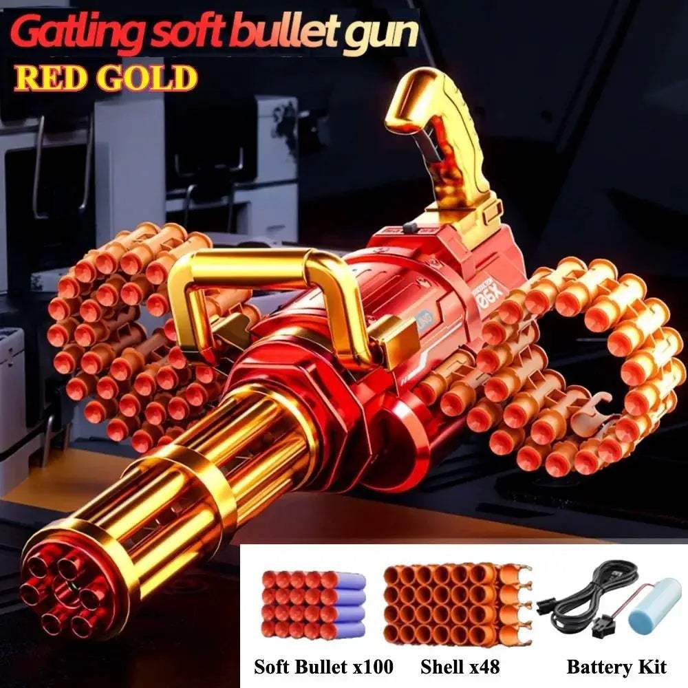 Rotating Gatling Soft Bullet Toy Gun With Automatic Mode - ToylandEU