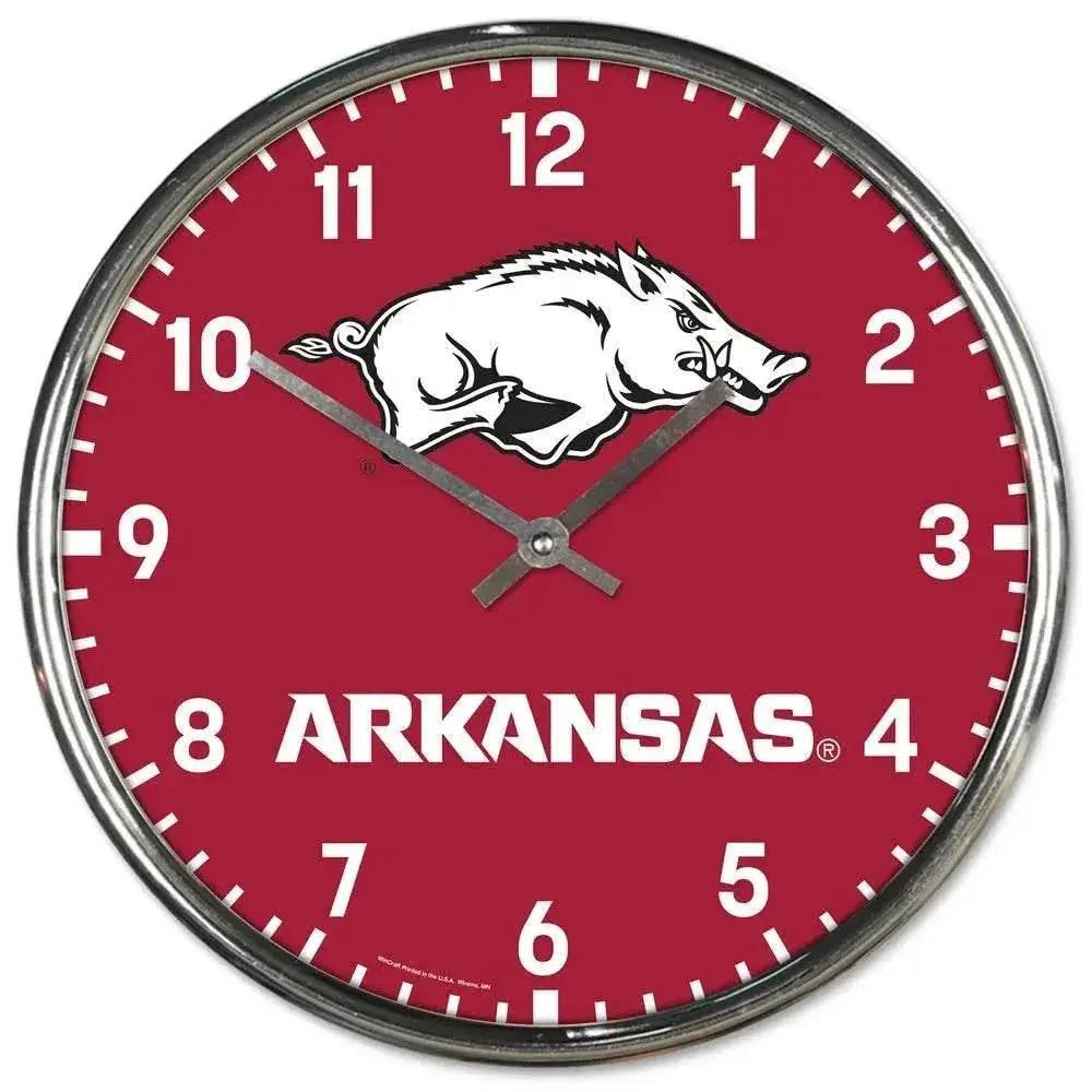  Arkansas Razorbacks Chrome Round Wall Clock 12 Inch -  ToylandEU™