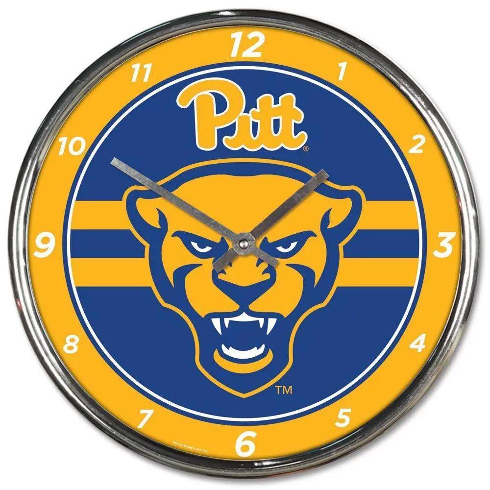  Pittsburgh Panthers Round Chrome Wall Clock 12 Inch -  ToylandEU™