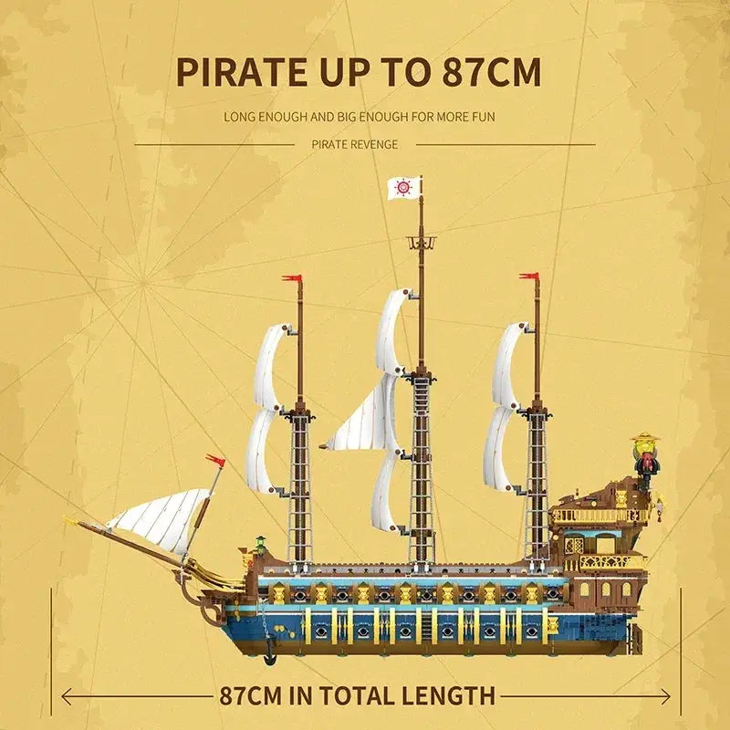 Royal Sunshine Sailing Ship Building Blocks Educational Toy - ToylandEU