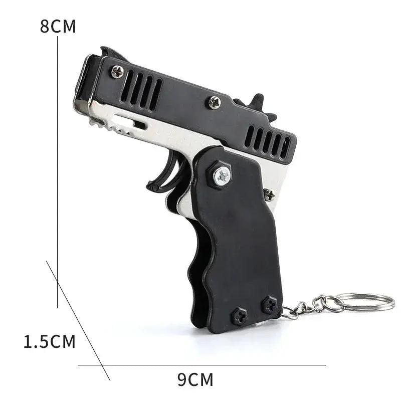  Rubber Band Gun Keychain Durable Toy For Kids Outdoors -  ToylandEU™