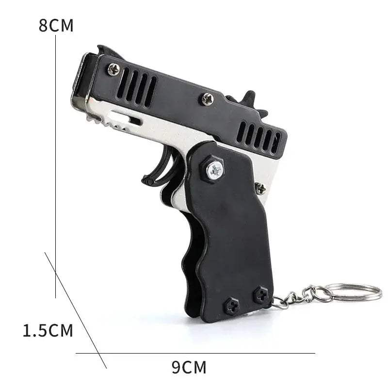  Rubber Band Gun Keychain Durable Toy For Kids Outdoors -  ToylandEU™