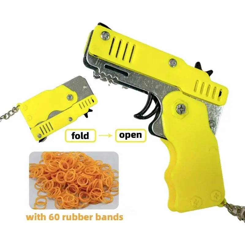  Rubber Band Gun Keychain Durable Toy For Kids Outdoors -  ToylandEU™