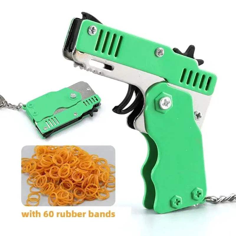  Rubber Band Gun Keychain Durable Toy For Kids Outdoors -  ToylandEU™