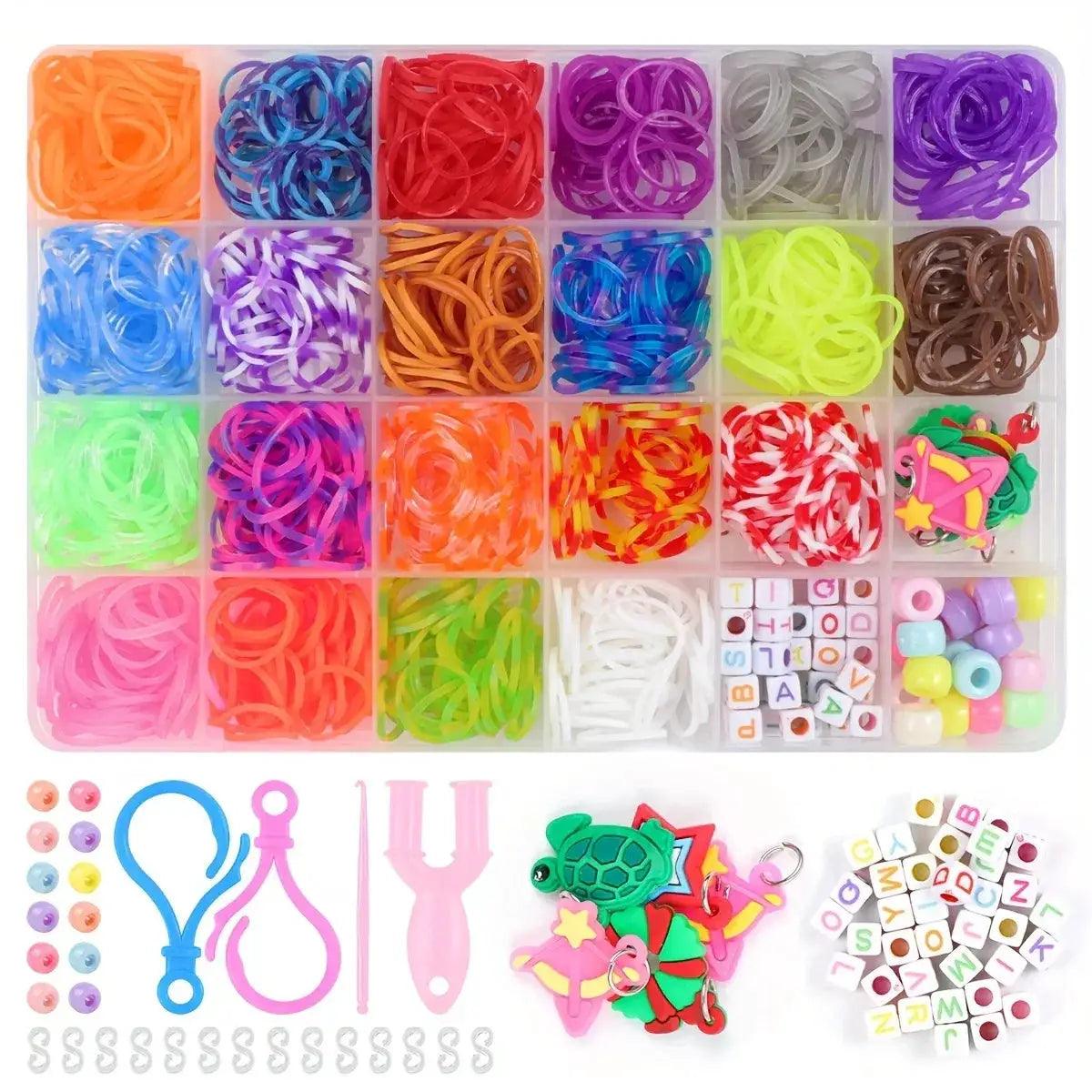  Rubber Band Loom Bracelet Kit 12 24 40 Bands Kids Safe -  ToylandEU™