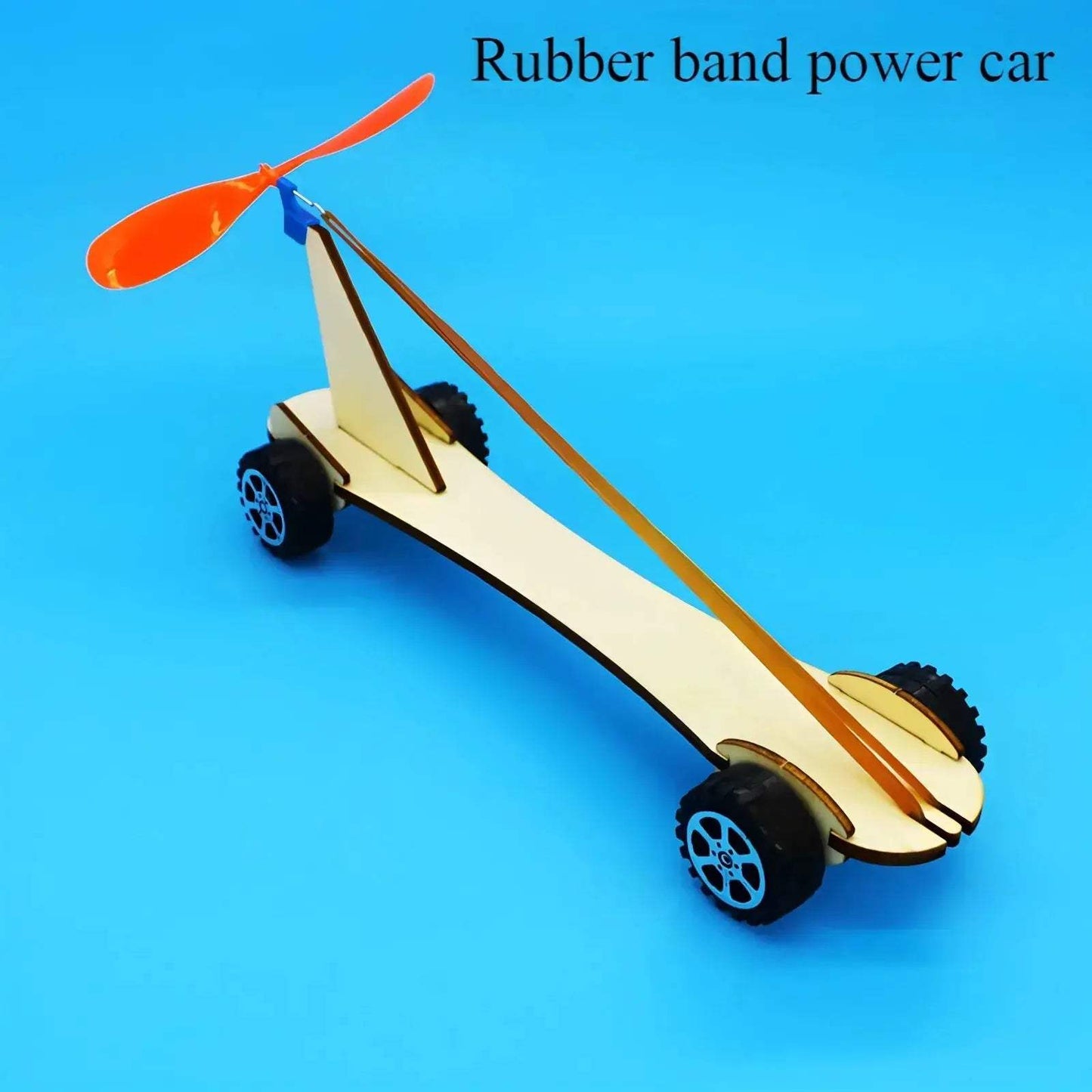 Rubber Band Powered Car Educational Toy For Kids Ages Eight - ToylandEU