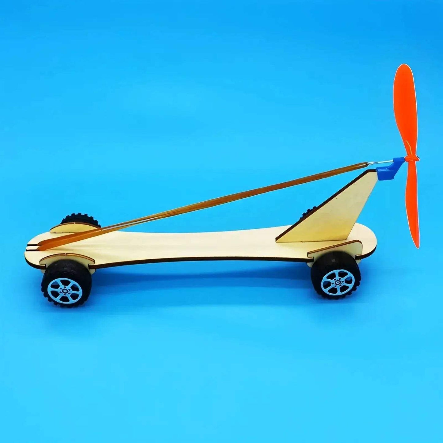 Rubber Band Powered Car Educational Toy For Kids Ages Eight - ToylandEU