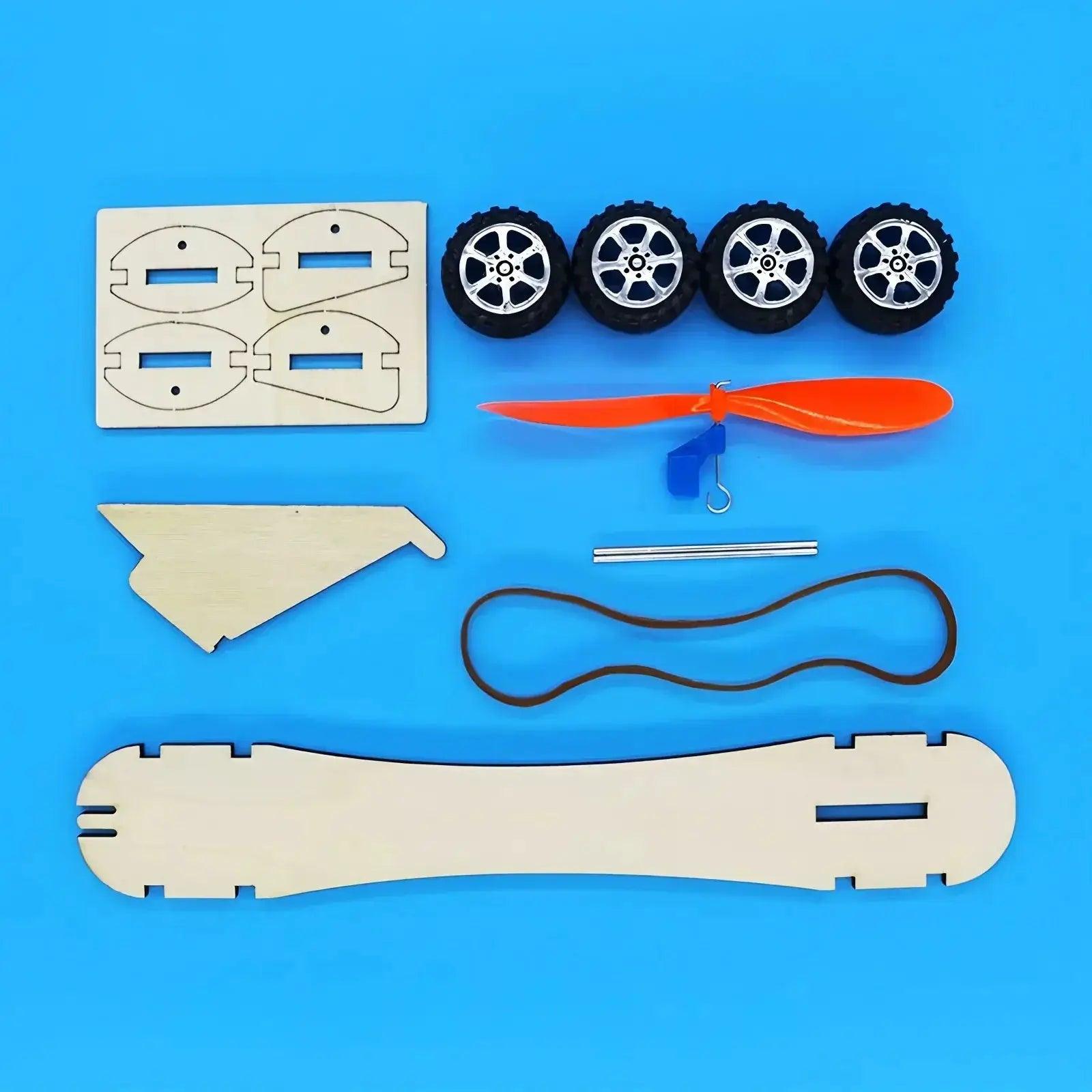  Rubber Band Powered Car Educational Toy For Kids STEM -  ToylandEU™