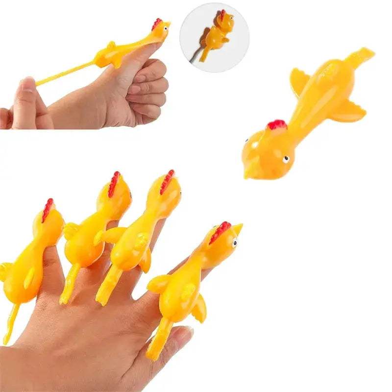 Rubber Chicken Slingshot Toy For Indoor Pranks And Outdoor Fun - ToylandEU