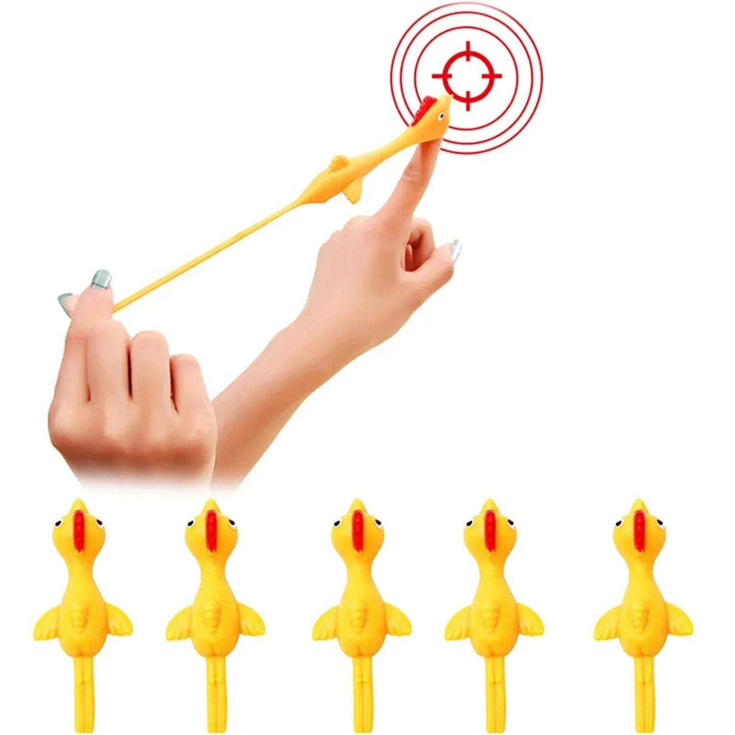 Rubber Chicken Slingshot Toy For Indoor Pranks And Outdoor Fun - ToylandEU