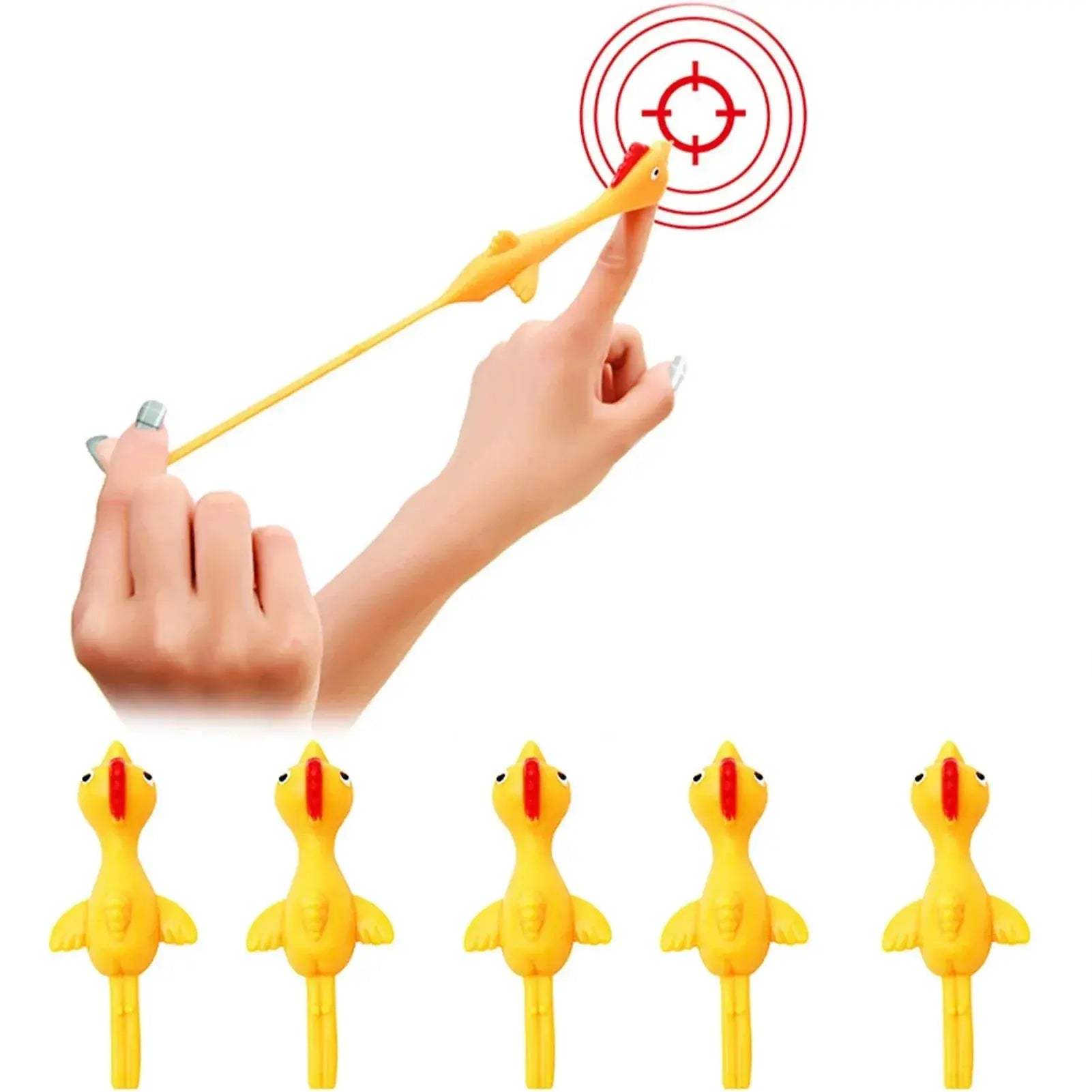 Rubber Chicken Slingshot Toy For Indoor Pranks And Outdoor Fun - ToylandEU