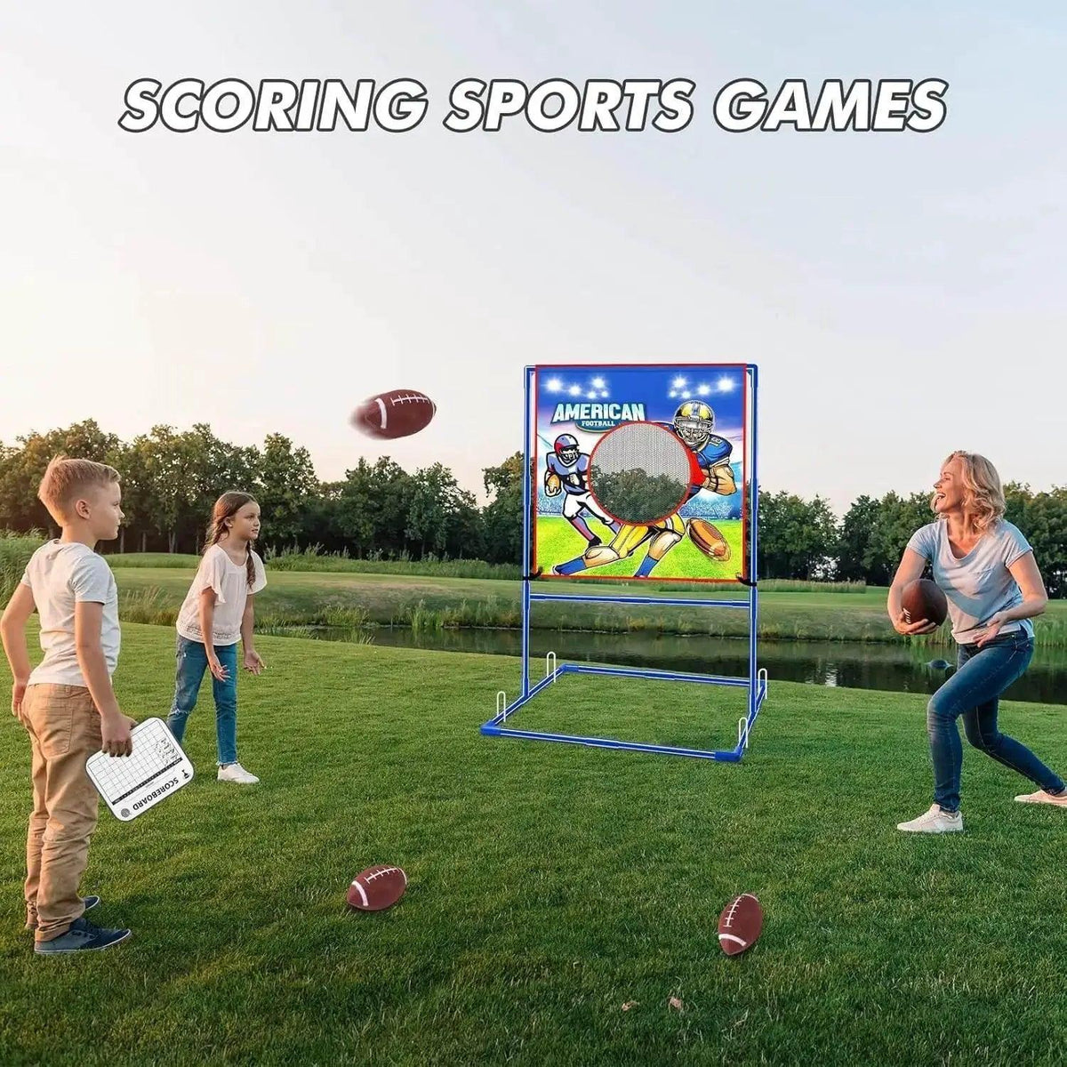  VATOS Rugby US Football Toss Target Games Indoor Outdoor Toy -  ToylandEU™