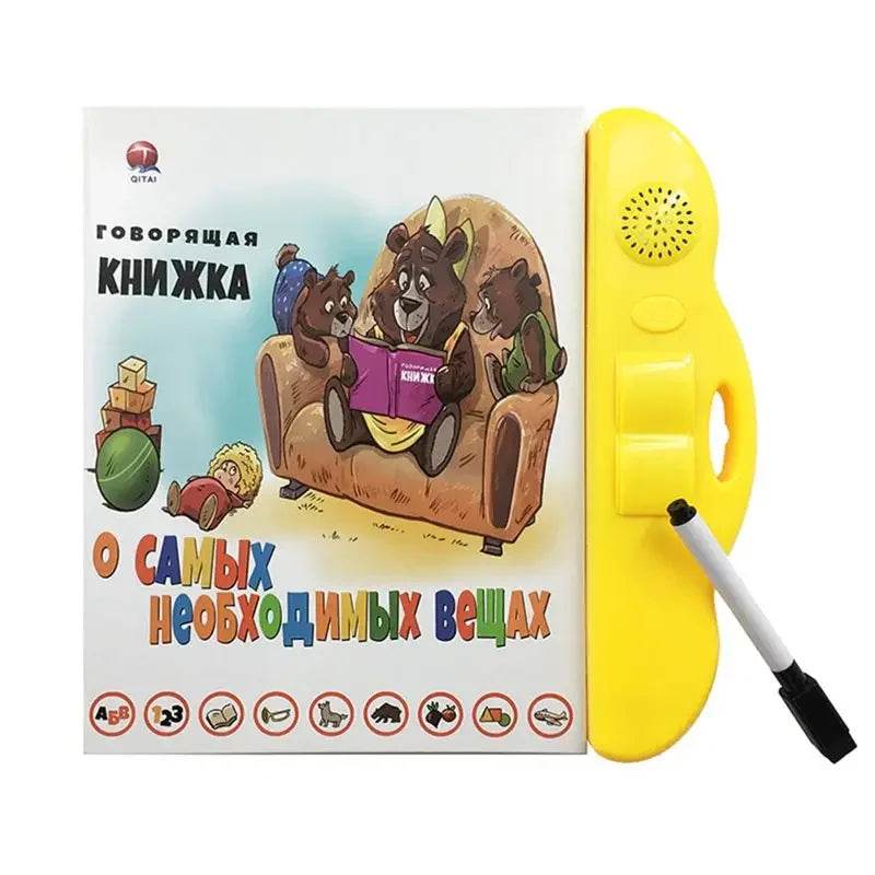 Russian Electronic Sound Book Educational Book Toy Kid Russian Language Reading Machine with Learning Pen for Early Learning - ToylandEU