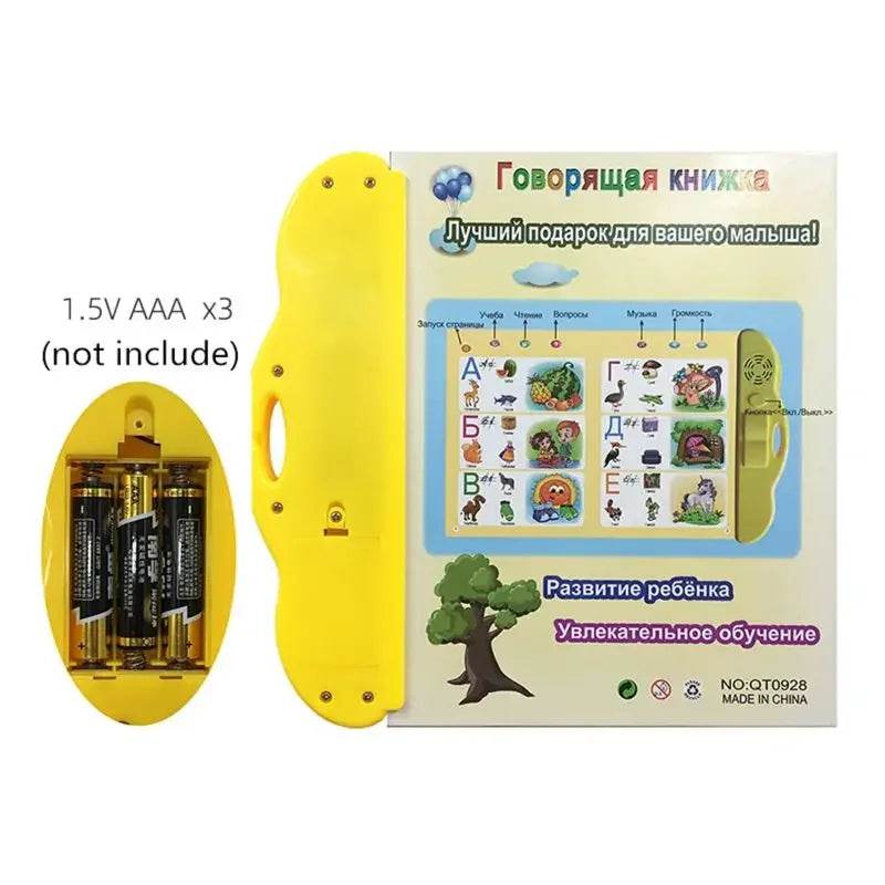 Russian Electronic Sound Book Educational Book Toy Kid Russian Language Reading Machine with Learning Pen for Early Learning - ToylandEU