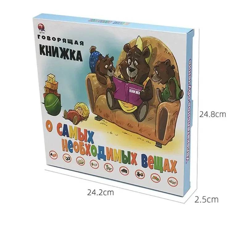 Russian Electronic Sound Book Educational Book Toy Kid Russian Language Reading Machine with Learning Pen for Early Learning - ToylandEU