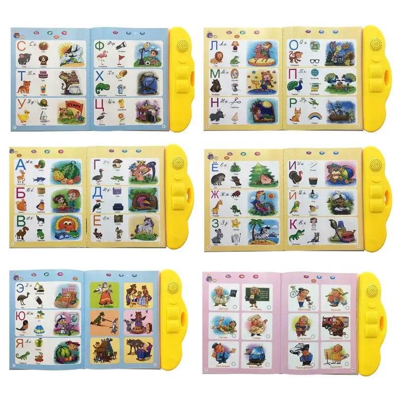 Russian Electronic Sound Book Educational Book Toy Kid Russian Language Reading Machine with Learning Pen for Early Learning - ToylandEU
