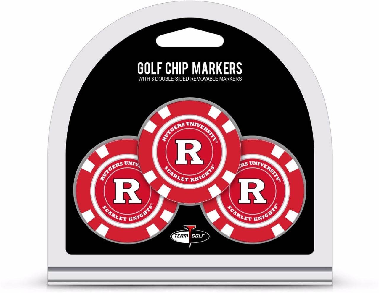 Rutgers Scarlet Knights Golf Chip Set With Markers 3 Pack - ToylandEU