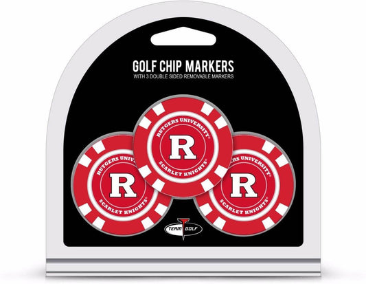 Rutgers Scarlet Knights Golf Chip Set With Markers 3 Pack - ToylandEU