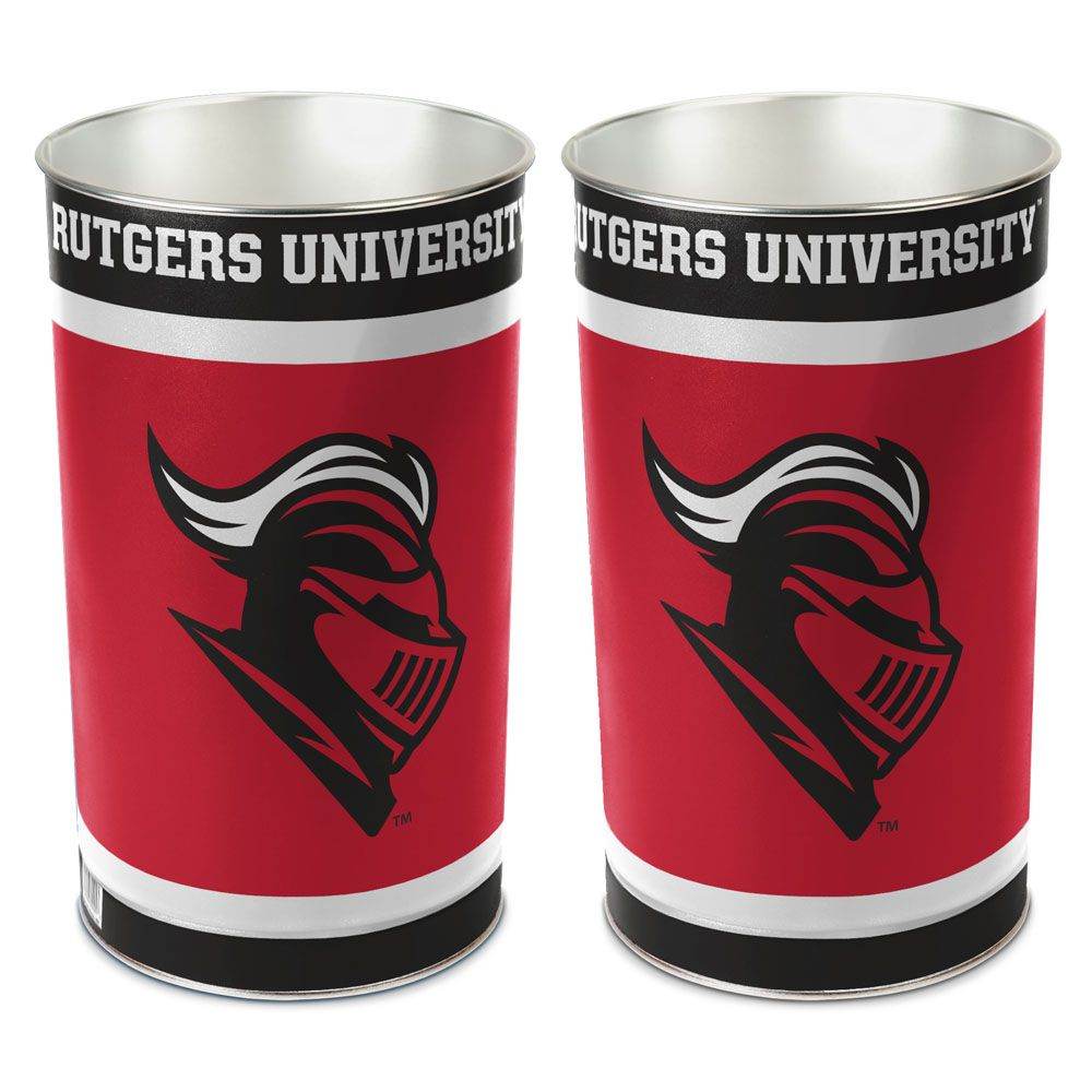 Rutgers Scarlet Knights Wastebasket 15 Inch Metal Wincraft - ToylandEU