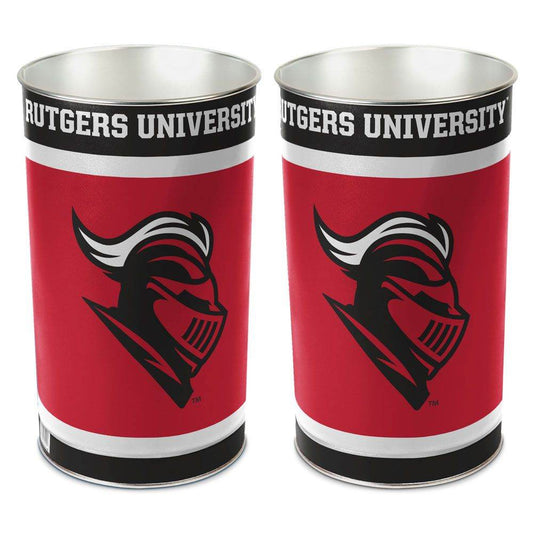 Rutgers Scarlet Knights Wastebasket 15 Inch Metal Wincraft - ToylandEU