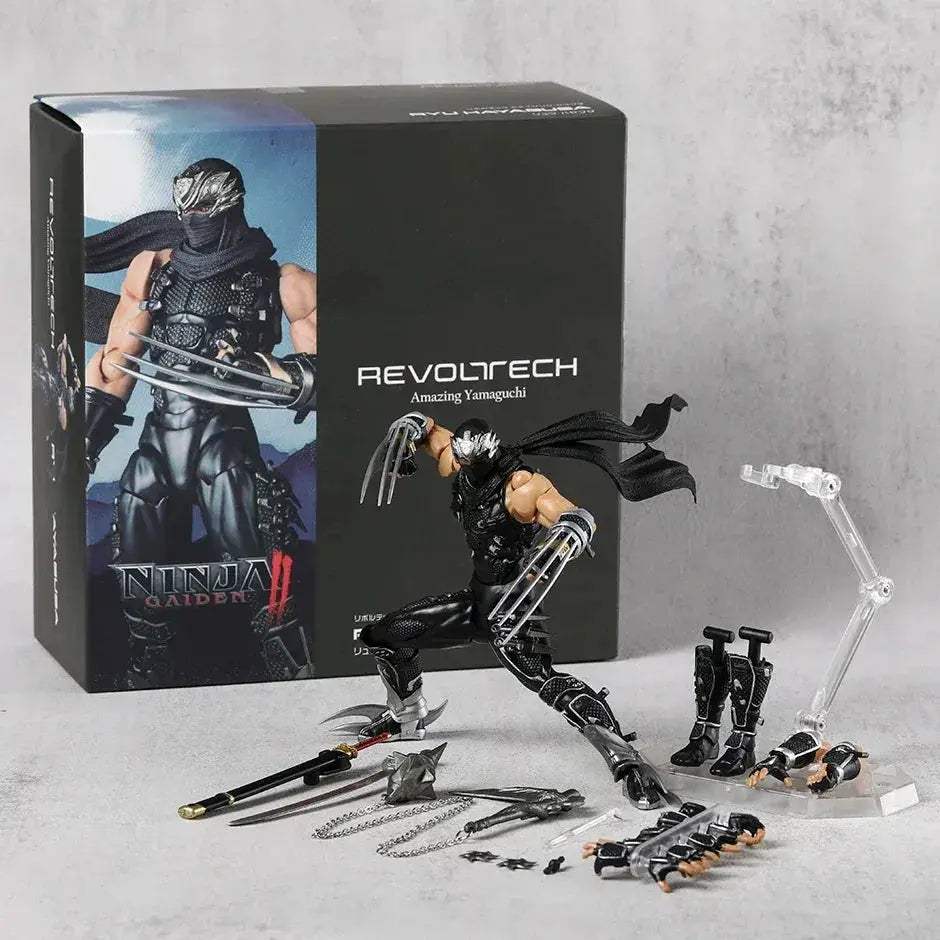 Ryu Hayabusa Revoltech Action Figure Highly Articulated - ToylandEU