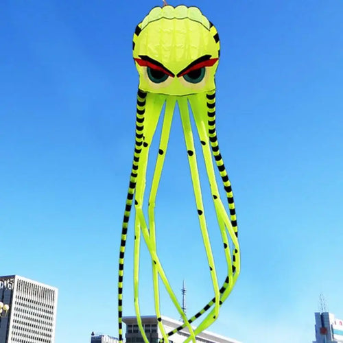 Large 3D Striped Octopus Kite - 8-Meter, Four-Color, Soft and Foldable ToylandEU.com Toyland EU