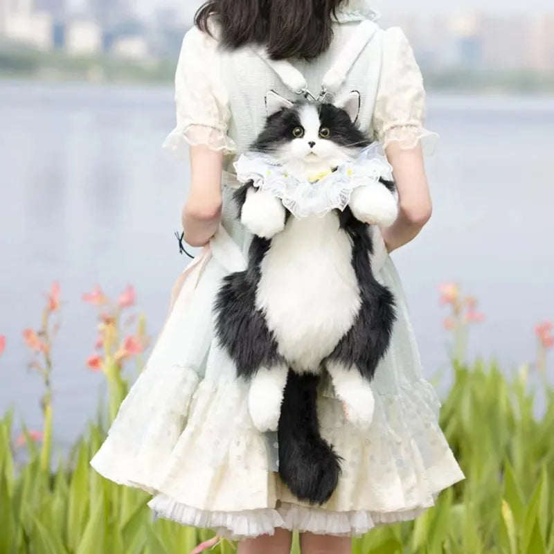 2023 New Simulated Animal Cat Cute Doll Backpack Single Shoulder Bag - ToylandEU