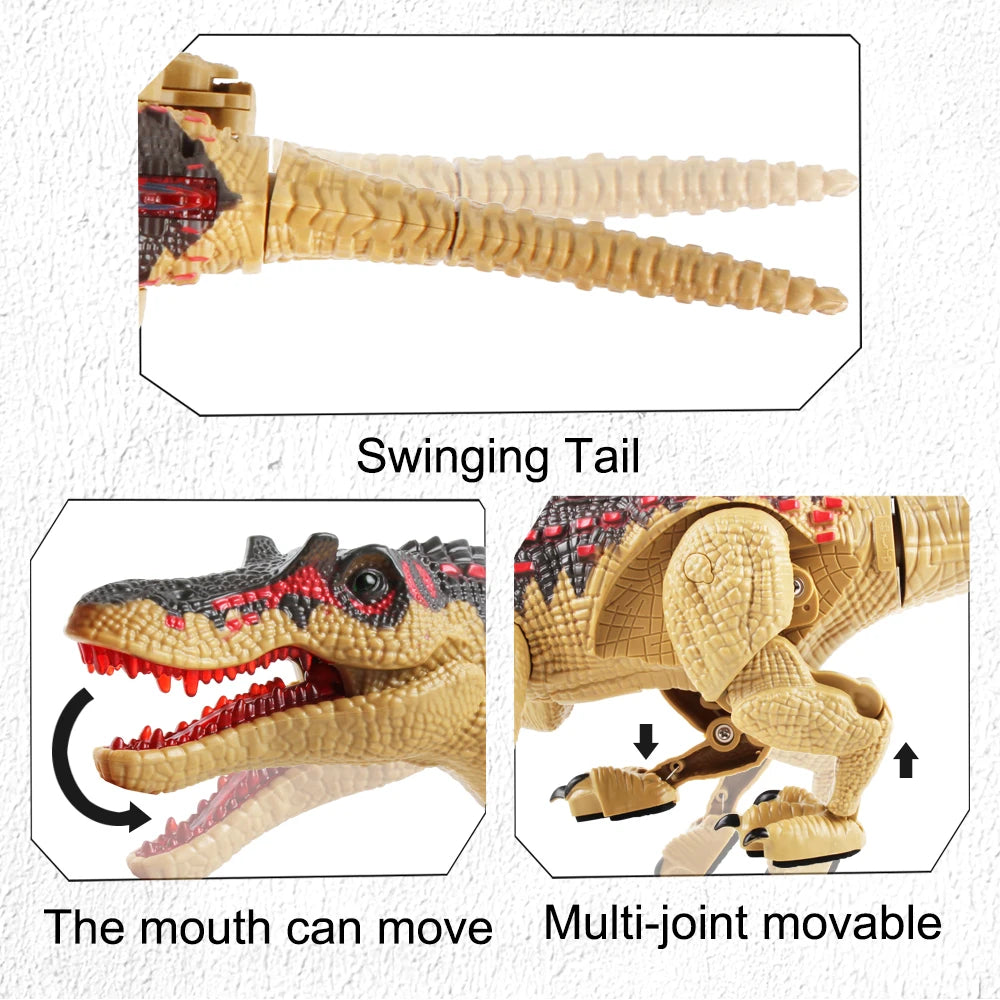 Interactive Velociraptor Remote Control Toy with Realistic Dino Sounds