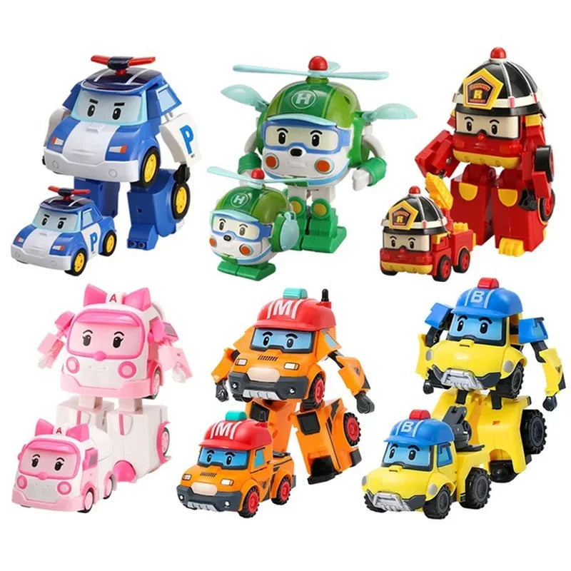 Robocar Anime Figure Model Robot Poli  adaptable Cars One - ToylandEU