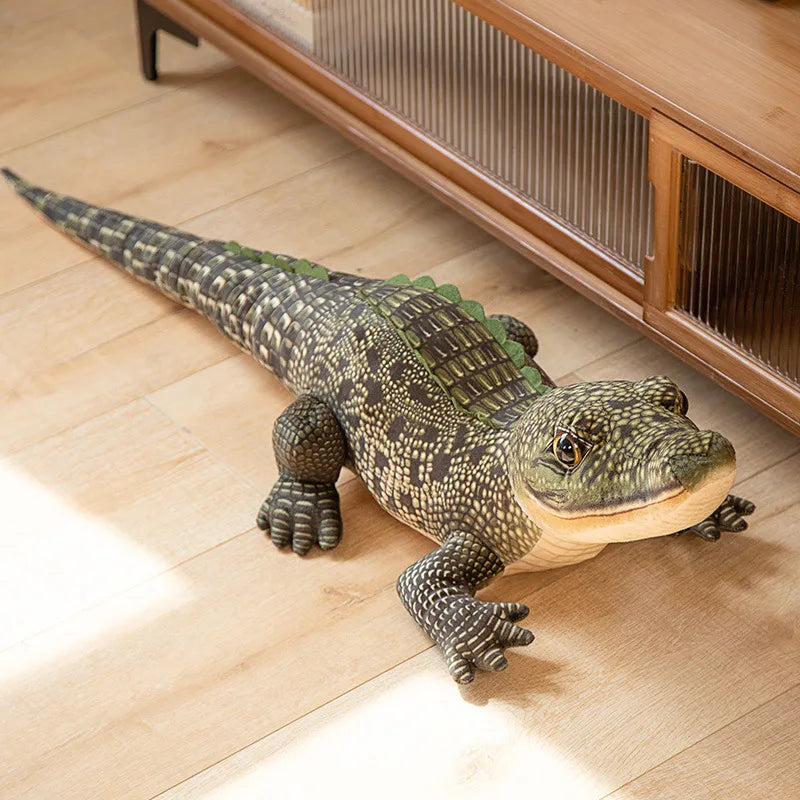 Giant Alligator Plush Pillow Toy 100cm Realistic Cuddle Companion