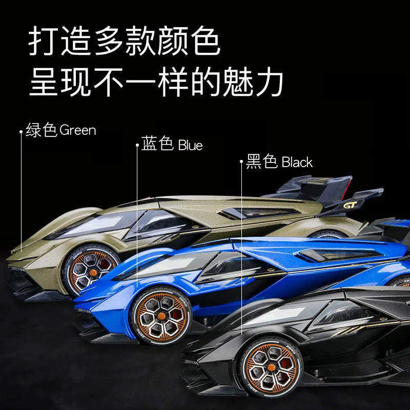 1:22 Car Model Simulation Lamborghini-V12-GT Alloy 1/22 Diecast Sound Toyland EU