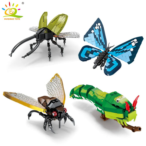 HUIQIBAO Insect Model Building Blocks - Fly Bee City Construction ToylandEU.com Toyland EU