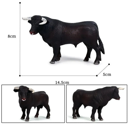 Farm Animal Simulation Action Figure Toy Set - Cow, Cattle, Calf, Angus, Bull, Buffalo, Yak Model ToylandEU.com Toyland EU